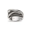 Black and white diamantring