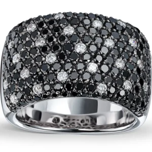 Black and white diamantring