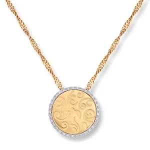 Designsmykke med diamanter