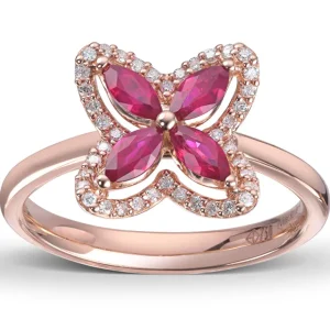 Diamant- og rubin ring – One of a kind