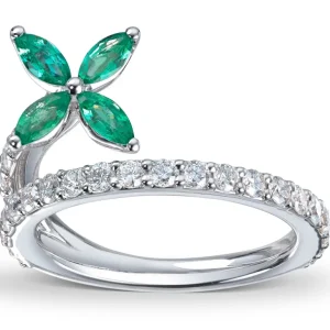 Diamant- og smaragd ring – One of a kind