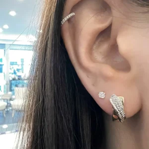 Diamant øredobber 0,02 ct.