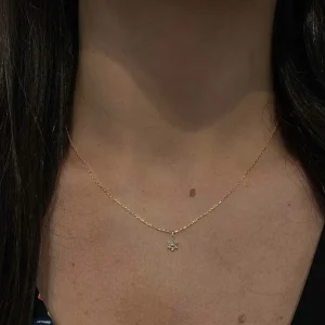 Diamant stjerneanheng med kjede
