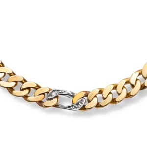 Diamantarmbånd i gult gull