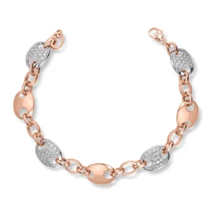Diamantarmbånd rosé gull