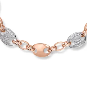 Diamantarmbånd rosé gull