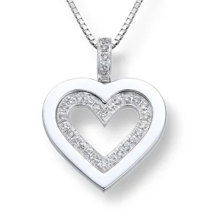 Diamanthjerte 0,14 ct.