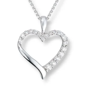 Diamanthjerte 0,25 ct.