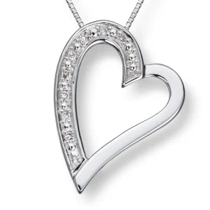 Diamanthjerte 0,04ct