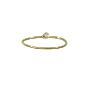 Diamantring 0,03 ct.