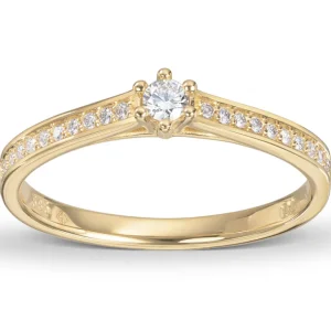 Diamantring 0,16 ct.