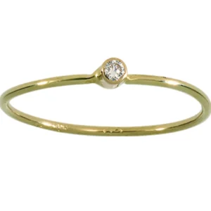 Diamantring 0,03 ct.