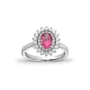 Diamantring 0,64 ct med rosa safir – One of a kind