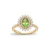 Diamantring 0,64 ct med tsavoritt – One of a kind