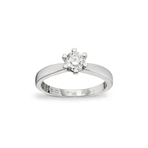 Diamantring 0,50ct. TW-VS