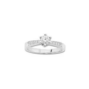 Diamantring 0,53ct. TW-VS