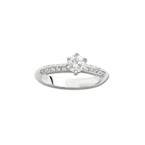 Diamantring 0,85ct. TW-VS