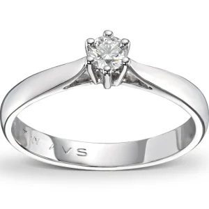 Diamantring 0,05ct. TW-VS