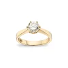 Diamantring 1,09ct. W-Si