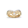 Diamantring design 0,40 ct.