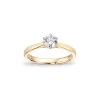 Diamantring «hidden halo» 0,55 ct.