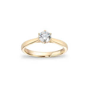 Diamantring «hidden halo» 0,55 ct.
