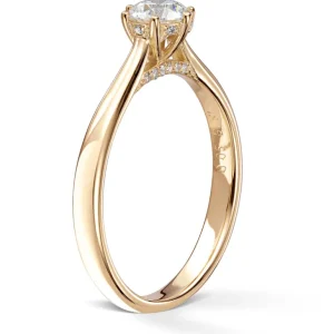 Diamantring «hidden halo» 0,55 ct.