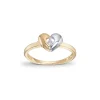Diamantring hjerte 0,03