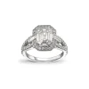 Diamantring i hvitt gull – Magic emerald