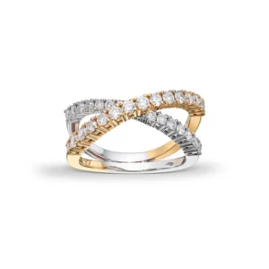 Diamantring kryss 1,00ct