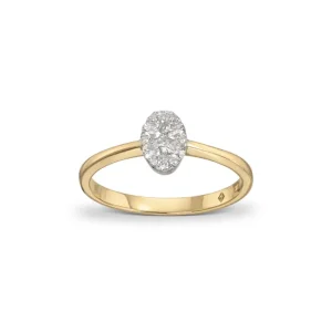 Diamantring Oval