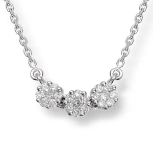 Diamantsmykke rosett 0,30 ct.