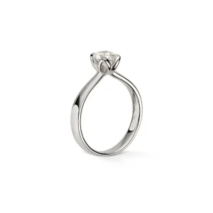 Enstens diamantring «Tulip» 0,60 ct. Tw-Si
