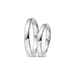 Giftering hvitt gull – 3mm
