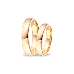 Giftering i gult gull – 4 mm