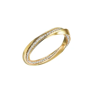 Giftering m diamanter 0,49ct.