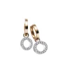Gull øreringer diamant