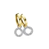 Gull øreringer diamant