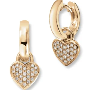 Gull øreringer diamant