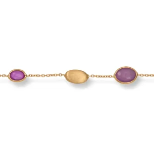 Gullarmbånd rubiner – Cabochon