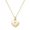 Gullhjerte med diamant