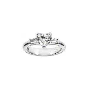 Hjerteslipt diamantring 1,01 TW-VS