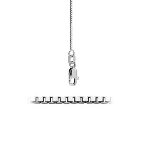 Hvitt gull kjede – venezianer 42 cm