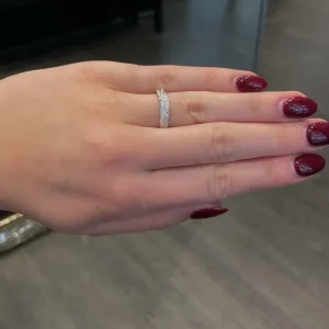 Hvitt gull ring