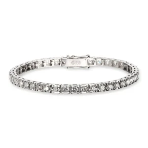Luksus tennisarmbånd 3,00 ct i hvitt gull