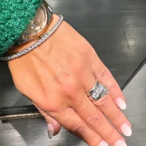 Luksus tennisarmbånd 2,00 ct i hvitt gull