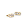 Mansjettknapper tofarget 0,12ct