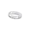 Massiv giftering med diamant
