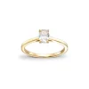 Oval diamantring 0,51ct Tw-Si
