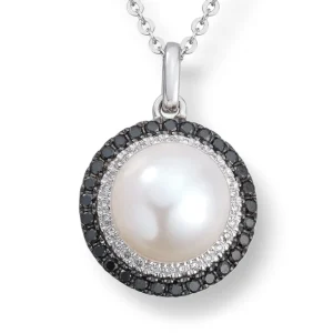Perle smykke black & white diamonds